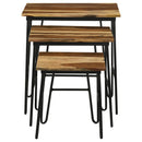 Coaster Furniture Nayeli 935981 3-piece Solid Sheesham Wood Nesting Tables - Natural IMAGE 3