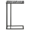Coaster Furniture Vicente 936034 Marble Top C-Shaped Sofa Side Table - Grey IMAGE 10