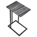 Coaster Furniture Vicente 936034 Marble Top C-Shaped Sofa Side Table - Grey IMAGE 3