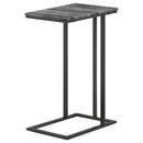 Coaster Furniture Vicente 936034 Marble Top C-Shaped Sofa Side Table - Grey IMAGE 5
