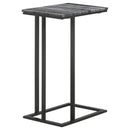 Coaster Furniture Vicente 936034 Marble Top C-Shaped Sofa Side Table - Grey IMAGE 8