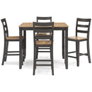 Signature Design by Ashley Gesthaven D396-223 Dining Room Counter Table Set IMAGE 2