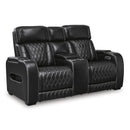 Signature Design by Ashley Boyington U2710618 Power Reclining Loveseat with Console and Adjustable Headrest IMAGE 1