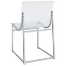 Coaster Furniture Adino 121182 Acrylic Dining Side Chair - Chrome (Set of 2) IMAGE 7