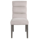 Coaster Furniture Carla 106683 Velvet Upholstered Dining Side Chair - Stone IMAGE 2