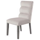 Coaster Furniture Carla 106683 Velvet Upholstered Dining Side Chair - Stone IMAGE 3