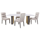 Coaster Furniture Carla 106683 Velvet Upholstered Dining Side Chair - Stone IMAGE 8
