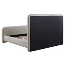 Coaster Furniture Wren 302052Q Upholstered Queen Panel Bed - Grey IMAGE 4