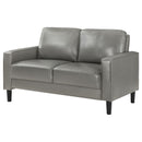 Coaster Furniture Ruth 508366 Upholstered Track Arm Loveseat - Grey IMAGE 3