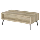 Coaster Furniture Welsh 701038 1-Drawer Engineered Wood Coffee Table - Distressed Pine IMAGE 7