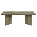 Coaster Furniture Andando 708498 Rectangular Solid Wood Coffee Table - Mango Brown IMAGE 2