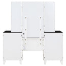 Coaster Furniture Talei 930244 6-Drawer Vanity Set with Lighting - Black and White IMAGE 8
