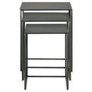 Coaster Furniture Imez 930250 3-piece Rectangular Metal Nesting Table Set - Grey IMAGE 3