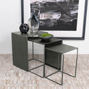 Coaster Furniture Imez 930250 3-piece Rectangular Metal Nesting Table Set - Grey IMAGE 6