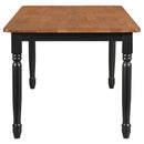 Coaster Furniture Hollyoak 183041 Rectangular 63-inch Wood Dining Table - Walnut IMAGE 3