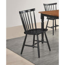 Coaster Furniture Hollyoak 183042 Windsor Wood Dining Side Chair - Black (Set of 2) IMAGE 8