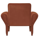Coaster Furniture Liana 903150 Upholstered Roll Arm Accent Armchair - Rust Orange IMAGE 6