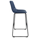 Coaster Furniture Zuni 107209 Faux Leather Upholstered Bar Chair - Blue IMAGE 8