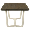Coaster Furniture Biloxi 108681 71-inch Rectangular Wood Dining Table - Greyish Brown IMAGE 4