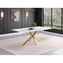 Coaster Furniture Venera 150541 Rectangular 79-inch Faux Marble Dining Table - White IMAGE 2