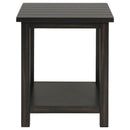 Coaster Furniture Payne 710566 Wood End Table with Shelf - Distressed Java IMAGE 2