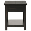 Coaster Furniture Payne 710567 1-Drawer Wood End Table with Shelf - Distressed Java IMAGE 5
