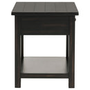 Coaster Furniture Payne 710567 1-Drawer Wood End Table with Shelf - Distressed Java IMAGE 6