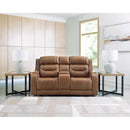 Signature Design by Ashley Knightington PCU1160018A Power Reclining Loveseat Audio Console IMAGE 5