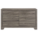 Coaster Furniture Wright 223343 6-Drawer Dresser Cabinet - Brown Oak IMAGE 2