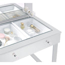 Coaster Furniture Umbridge 935934 3-Drawer Vanity Set with Lighting - Chrome and White IMAGE 6