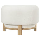 Coaster Furniture Lawler 903169 Upholstered Barrel Back Accent Chair - Ivory IMAGE 6