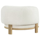 Coaster Furniture Lawler 903169 Upholstered Barrel Back Accent Chair - Ivory IMAGE 7