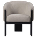 Coaster Furniture Valdez 903165 Boucle Upholstered Barrel Back Accent Chair - Beige IMAGE 2