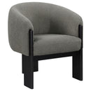 Coaster Furniture Valdez 903166 Boucle Upholstered Barrel Back Accent Chair - Brown IMAGE 1