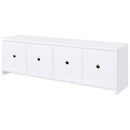 Coaster Furniture Laughlin 724113 4-door Engineered Wood 78-inch TV Stand - White IMAGE 8