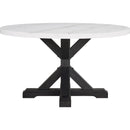 Crown Mark Varley 1320T-54R Genuine Marble Round Dining Table IMAGE 2