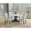 Crown Mark Varley 1320T-54R Genuine Marble Round Dining Table IMAGE 4