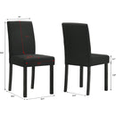Crown Mark Resia 2120S-BK Dining Chair - Black IMAGE 2