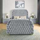Crown Mark Natalia 5115GY-2 2-Drawer Nightstand - Grey IMAGE 3