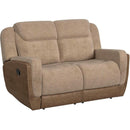 Elements International Hornet Reclining Loveseat - Rancho Beige IMAGE 1