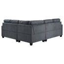 Coaster Furniture Georgina Fabric 3 pc Sectional 551701-SETA IMAGE 4