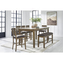Signature Design by Ashley Urbinforte PCD592-32 Dining Room Counter Butterfly Extension Table IMAGE 11