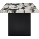 Crown Mark Vega Dining Table with Faux Marble Top and Pedestal Base 1420T-3972-LEG/1420T-3972-TOP IMAGE 2