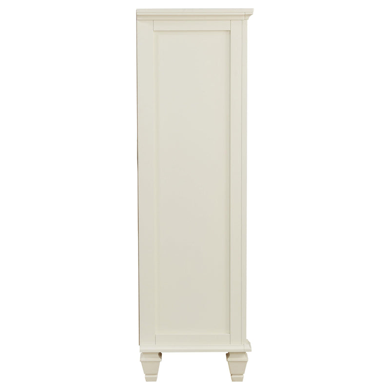  Coaster Furniture Sandy Beach 201305 5-Drawer Bedroom Chest - Cream White IMAGE 8