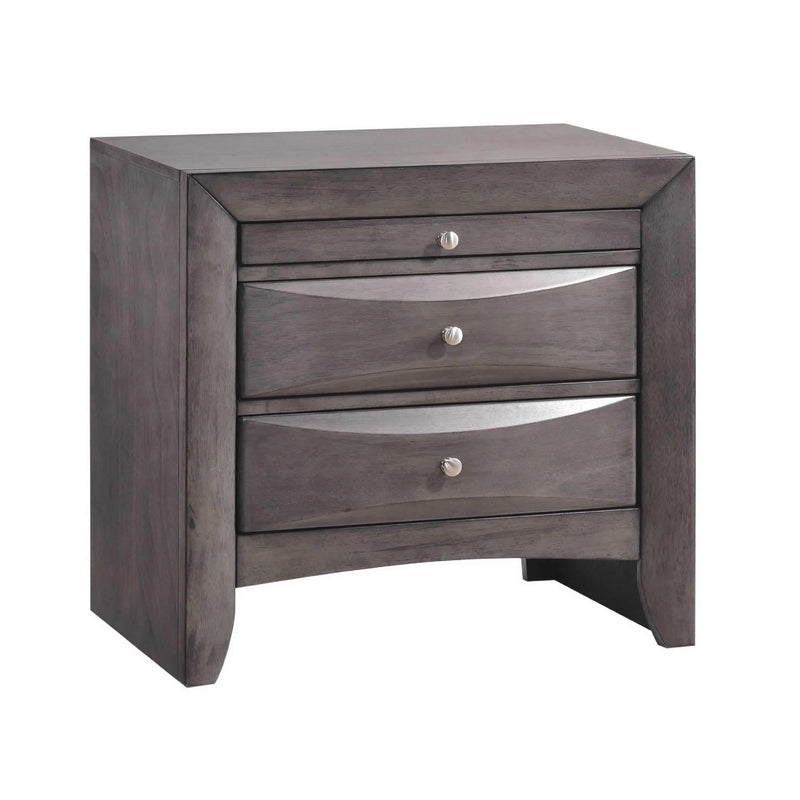 Elements International Emily Grey EG100 7 pc Twin Bookcase Bedroom Set IMAGE 5
