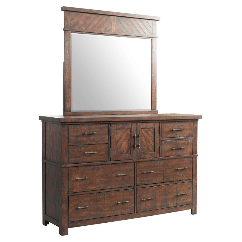 Elements International Jax JX600 7 pc Queen Panel Bedroom Set with Storage IMAGE 3