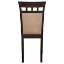  Coaster Furniture Gabriel 100773 Closed Back Dining Side Chair - Cappuccino (Set of 2) IMAGE 6