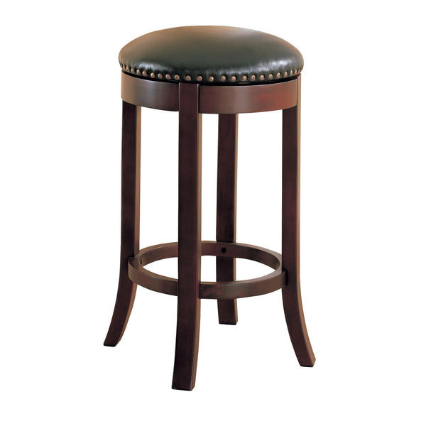 Coaster Furniture Aboushi 101060 Backless Swivel Bar Stool - Brown (Set of 2) IMAGE 1