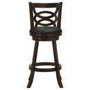  Coaster Furniture Calecita 101930 Wood Swivel Bar Stool - Cappuccino (Set of 2) IMAGE 2