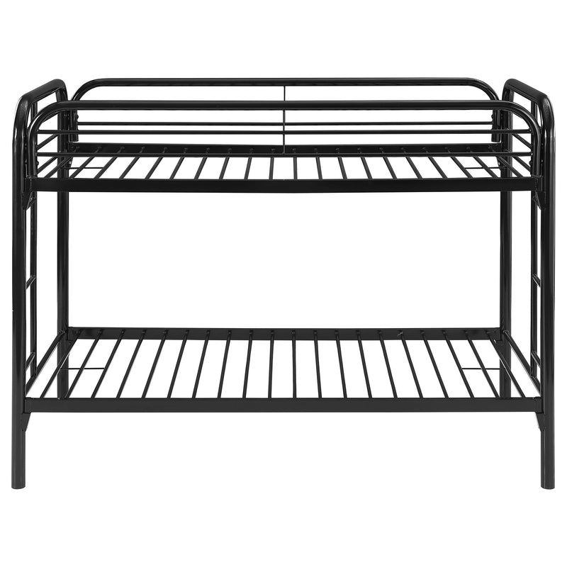 Coaster Furniture Morgan 2256K Metal Twin Over Twin Bunk Bed - Black IMAGE 2